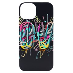 Graffiti Love Iphone 14 Black Uv Print Case by essentialimage