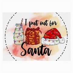 Santa Cookies Christmas Large Glasses Cloth (2 Sides) by Sarkoni