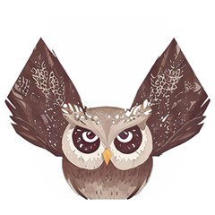 Owl Bird Feathers Wooden Puzzle Hexagon by Sarkoni