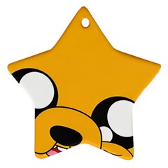 Adventure Time Cartoon Face Funny Happy Toon Ornament (star)