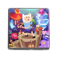 Cartoon Adventure Time Finn Princess Bubblegum Lumpy Space Memory Card Reader (square 5 Slot) by Bedest