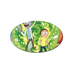 Rick And Morty Adventure Time Cartoon Sticker Oval (100 Pack) by Bedest