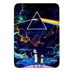 Trippy Kit Rick And Morty Galaxy Pink Floyd Rectangular Glass Fridge Magnet (4 Pack) by Bedest
