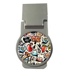 Comical Words Animals Comic Omics Crazy Graffiti Money Clips (round)  by Bedest