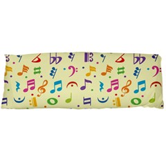 Seamless Pattern Musical Note Doodle Symbol Body Pillow Case (dakimakura) by Hannah976