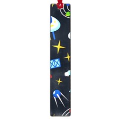 Space Seamless Pattern Cartoon Art Large Book Marks by Hannah976