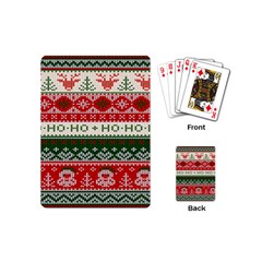 Ugly Sweater Merry Christmas  Playing Cards Single Design (mini)