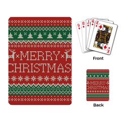 Merry Christmas  Pattern Playing Cards Single Design (rectangle) by artworkshop