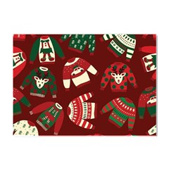 Ugly Sweater Wrapping Paper Crystal Sticker (a4) by artworkshop