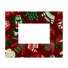 Ugly Sweater Wrapping Paper White Tabletop Photo Frame 4 x6  by artworkshop