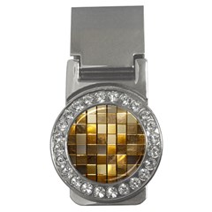 Golden Mosaic Tiles  Money Clips (cz)  by essentialimage