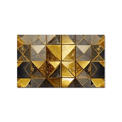 Golden Mosaic Tiles  Sticker Rectangular (100 Pack) by essentialimage365