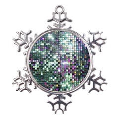 Disco Mosaic Magic Metal Large Snowflake Ornament