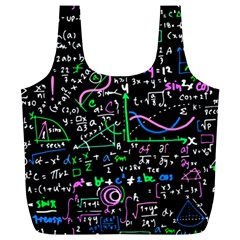 Math Linear Mathematics Education Circle Background Full Print Recycle Bag (xl) by Hannah976