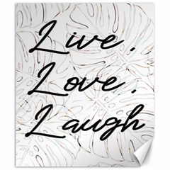 Live Love Laugh Monstera  Canvas 20  X 24  by ConteMonfrey