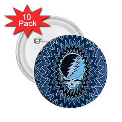 Grateful Dead Butterfly Pattern 2 25  Buttons (10 Pack) 