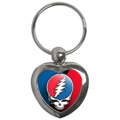 Grateful Dead Big Skull Key Chain (heart)