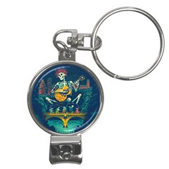 Grateful Dead Singing Skeleton Nail Clippers Key Chain by Bedest