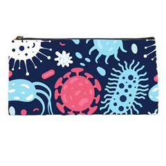 Seamless Pattern Microbes Virus Vector Illustration Pencil Case by Ravend