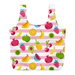 Tropical Fruits Berries Seamless Pattern Full Print Recycle Bag (L) Front