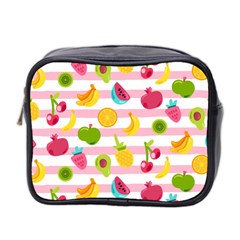 Tropical Fruits Berries Seamless Pattern Mini Toiletries Bag (two Sides)