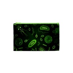 Bacteria Virus Seamless Pattern Inversion Cosmetic Bag (xs)