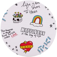 Abstract Fashion Background Suitable Fabric Printing Uv Print Round Tile Coaster