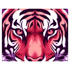 Love The Tiger Two Sides Premium Plush Fleece Blanket (medium) by TShirt44