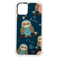 Seamless Pattern Owls Dreaming Iphone 12 Mini Tpu Uv Print Case	 by Apen