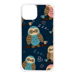 Seamless Pattern Owls Dreaming Iphone 13 Tpu Uv Print Case by Apen