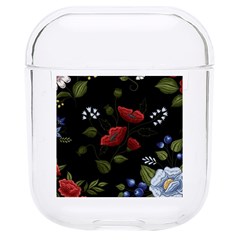 Floral Folk Fashion Ornamental Embroidery Pattern Hard Pc Airpods 1/2 Case by Apen