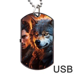 Be Dare For Everything Dog Tag Usb Flash (one Side) by Saikumar