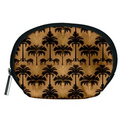 Camel Palm Tree Patern Accessory Pouch (medium) by Jatiart