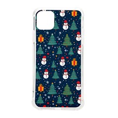 Snow Snowman Tree Christmas Tree Iphone 11 Pro Max 6 5 Inch Tpu Uv Print Case by Ravend