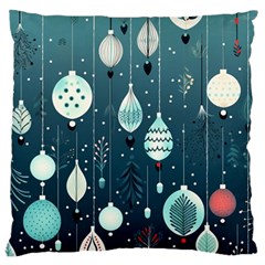 Ball Bauble Winter Large Cushion Case (one Side) by Ravend