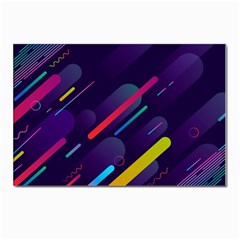 Colorful Abstract Background Postcard 4 x 6  (pkg Of 10)
