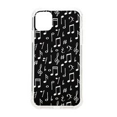 Chalk Music Notes Signs Seamless Pattern Iphone 11 Tpu Uv Print Case by Ravend