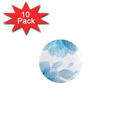 Blue-flower 1  Mini Magnet (10 Pack)  by saad11