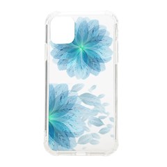 Blue-flower Iphone 11 Tpu Uv Print Case by saad11