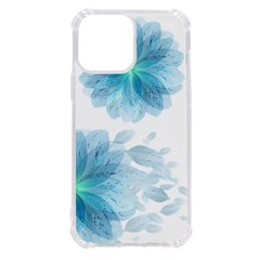 Blue-flower Iphone 13 Pro Max Tpu Uv Print Case by saad11