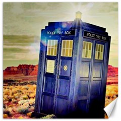 Tardis Wilderness Doctor Who Canvas 12  X 12  by Cendanart