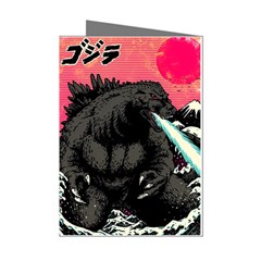 Godzilla Vintage Wave Mini Greeting Cards (pkg Of 8) by Cendanart