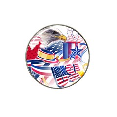 United States Of America Usa  Images Independence Day Hat Clip Ball Marker by Ket1n9