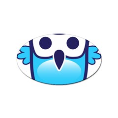 Owl Logo Clip Art Sticker (oval) by Ket1n9