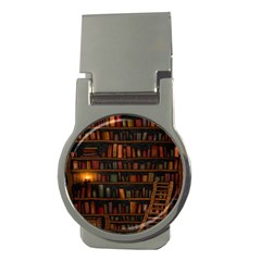 Books Library Money Clips (round)  by Ket1n9