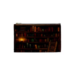 Books Library Cosmetic Bag (small) by Ket1n9