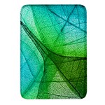 Sunlight Filtering Through Transparent Leaves Green Blue Rectangular Glass Fridge Magnet (4 pack) Front