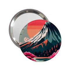 Mountain Landscape Sky Fuji Nature 2 25  Handbag Mirrors by Cendanart