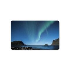 Aurora Borealis Lofoten Norway Magnet (name Card) by Ket1n9