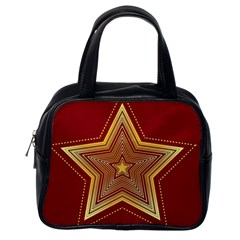 Christmas Star Seamless Pattern Classic Handbag (one Side) by Ket1n9